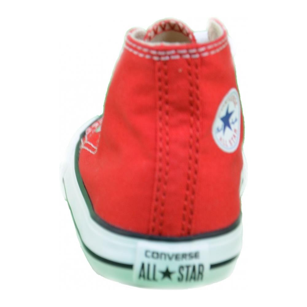 All Star Scarpe Sportive Bambino Rosse Tela Lacci 7j232c numero 35 - Foto 2