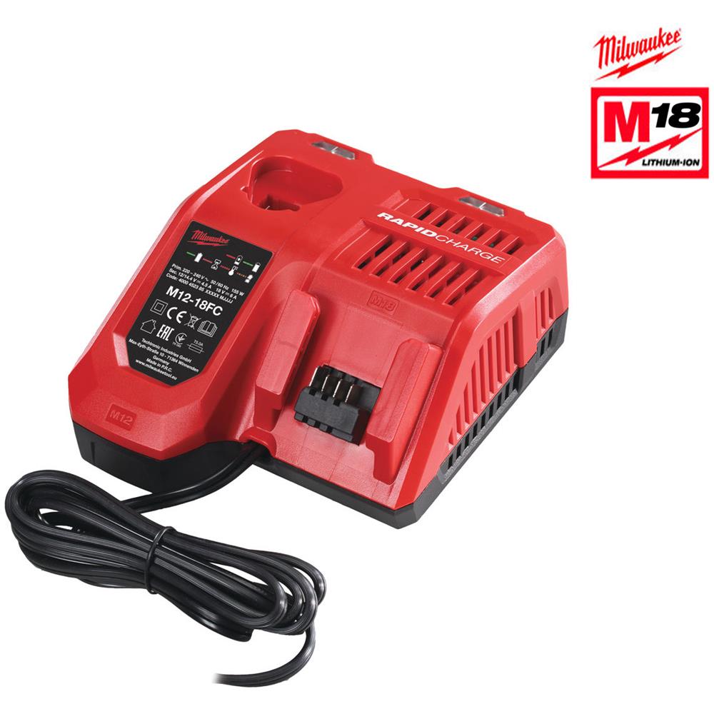M12-18 M12 18 Caricabatterie Batteria (m12/m18 Fc, 12 V), Rosso E Nero - Foto 1