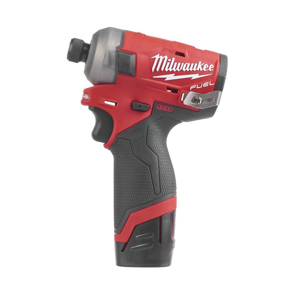 Cacciavite A Percussione Silenzioso Fuel M12 Fqid-202x - 2 Batterie 12v 2,0 Ah - Caricabatterie 4933464973 - Foto 1