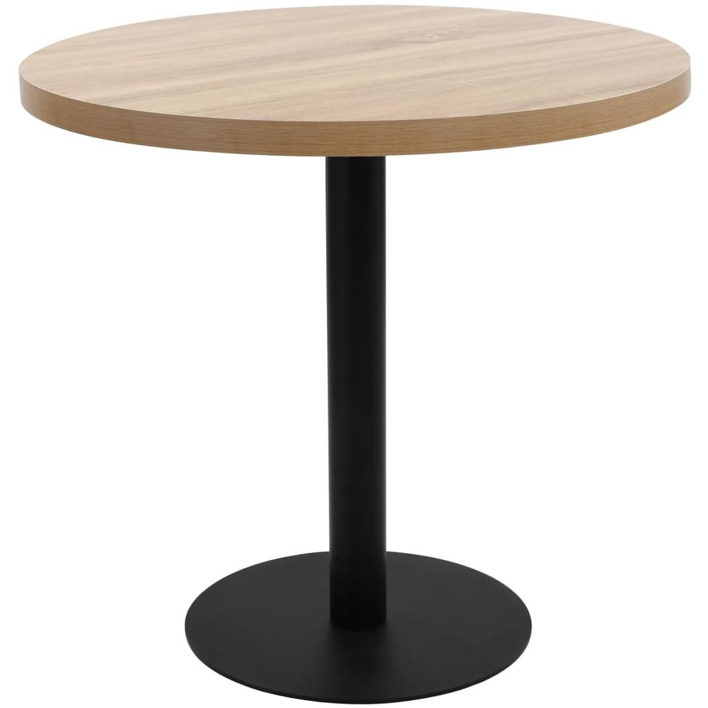 Tavolo Da Bistrot Marrone Chiaro 80 Cm In Mdf - Foto 1