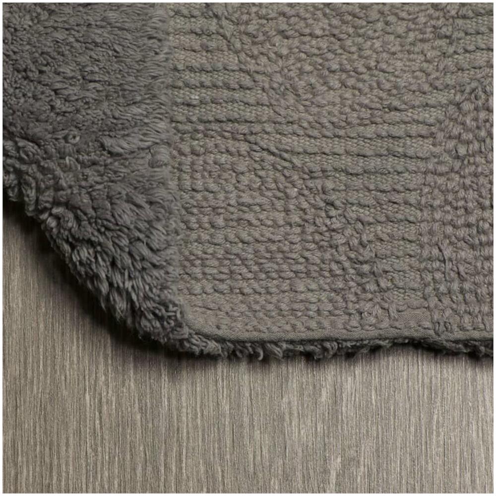 Tappetino da Bagno Pebbles in Cotone 50x60 cm Grigio - Foto 2