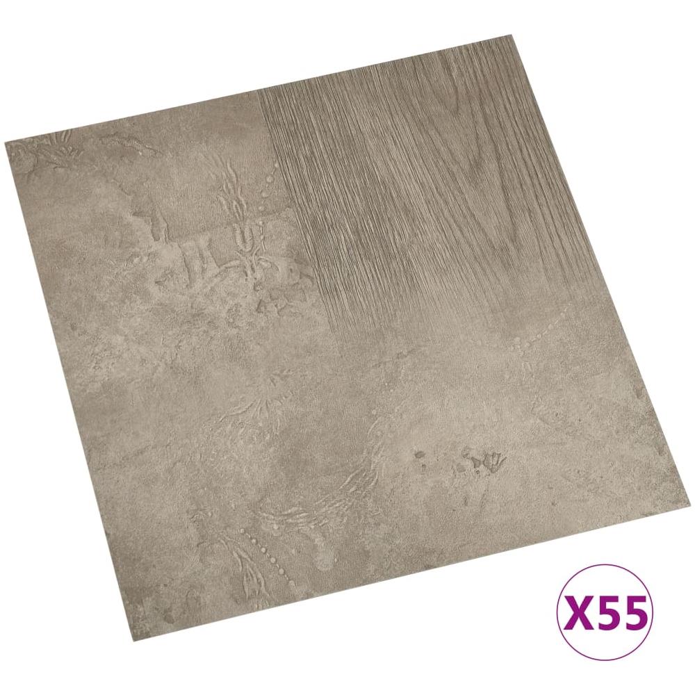 Listoni per Pavimenti Autoadesivi 55 pz in PVC 5,11 m² Grigi - Foto 1