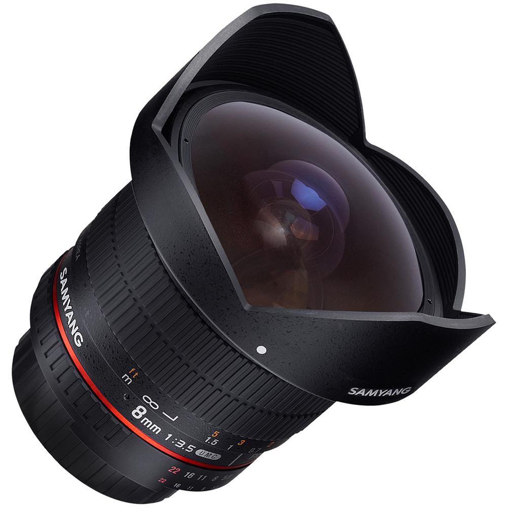 8mm F3.5 UMC Fish-Eye CS II, SLR, 10/7, Obiettivo ampio, Canon, Nero, 7,78 cm - Foto 2