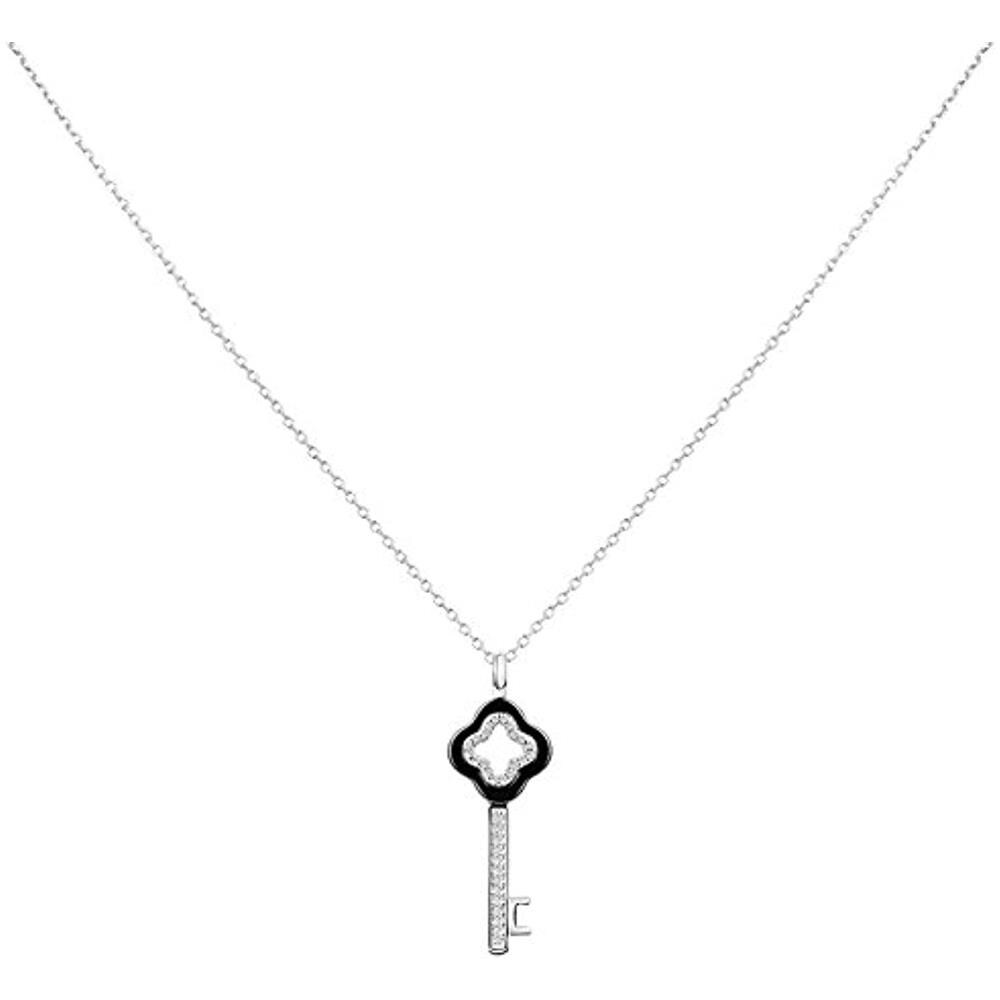 Donna 925 Argento Bianco Ossido Di Zirconio Fashionnecklacebraceletanklet 1-72/0057-n - Foto 1