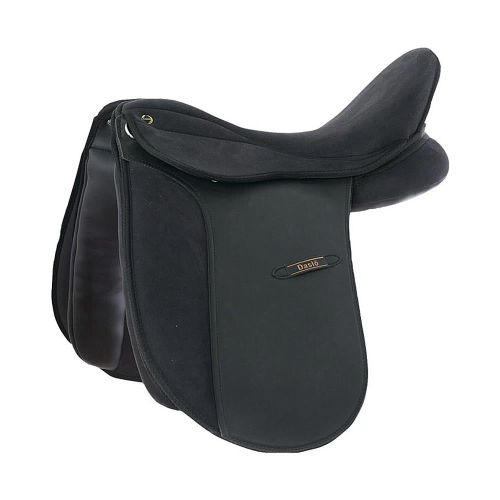 Sella Da Dressage Leggera In Pelle Sintetica Con Archetto Intercambiabile Arcione Sintetico Flessibile 16,5"" - Foto 1
