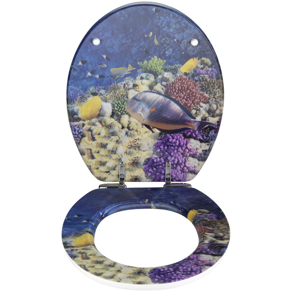 Sedile Wc Fish, Mdf, - Foto 3