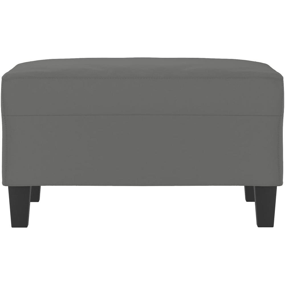Poggiapiedi Grigio Scuro 70x55x41 Cm In Tessuto Microfibra - Foto 9