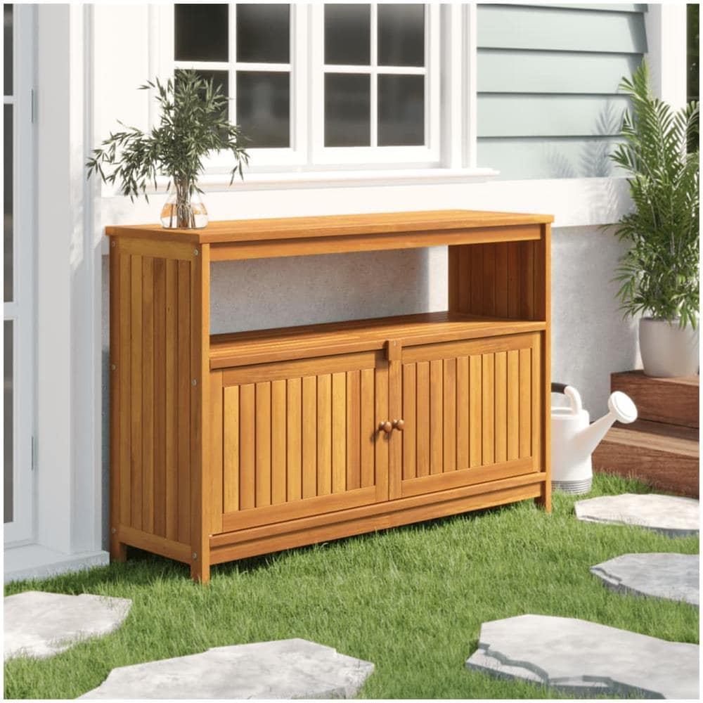 Tavolo Consolle Da Giardino 110x35x75 Cm Legno Massello Acacia - Foto 1