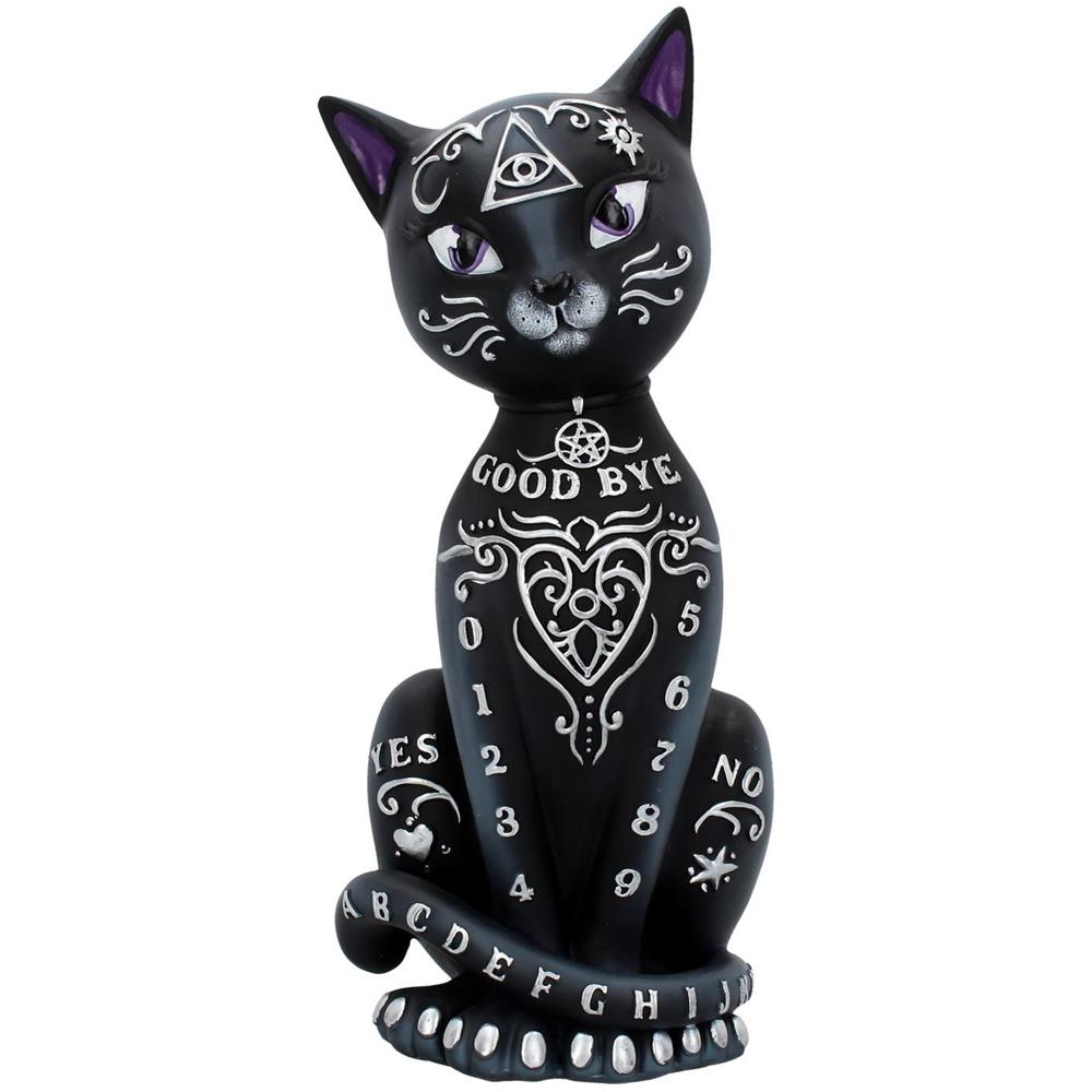 Nemesis Now - Gatto Mistico Figurina Spirit Board Gatto Nero Ornamento 26 Cm - Foto 1