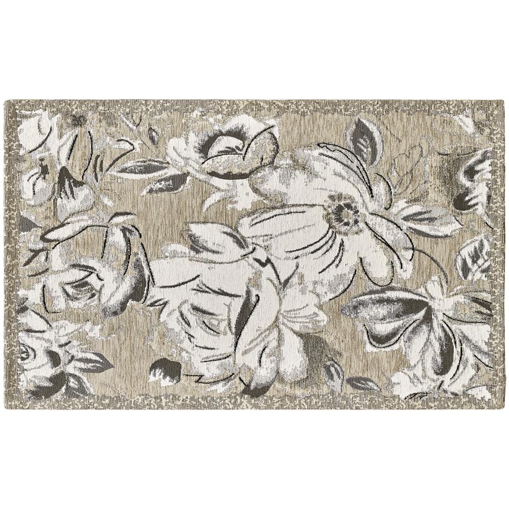 Tappeto Arredo Salotto Antiscivolo Scendiletto Camera Dis. Aster By Suardi 65x110(Set 2) Tortora - Foto 1