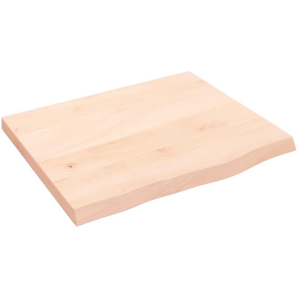 Piano per Tavolo 60x50x (2-4) cm in Rovere Massello Non Trattato - Foto 2