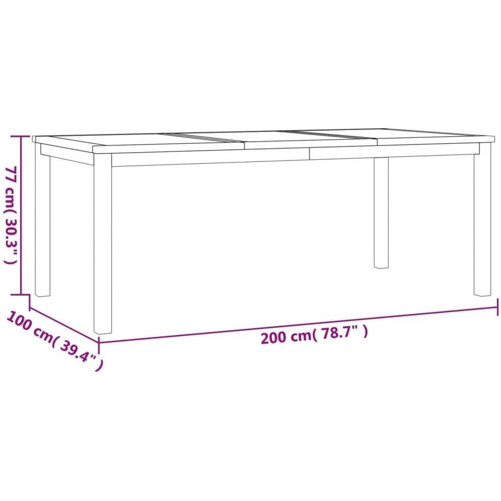 Set da Pranzo per Giardino 9 pz in Legno Massello di Teak - Foto 10