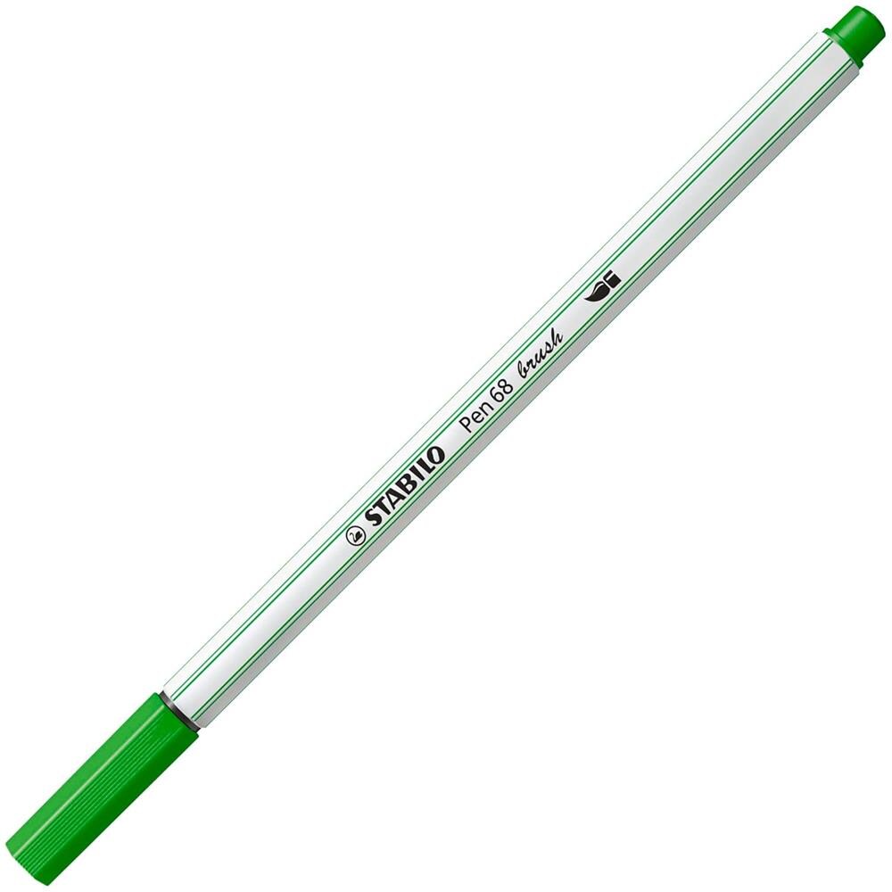Pen 68 brush - Pennarello Premium con punta a pennello - Confezione da 10 - Verde Foglia - Foto 2