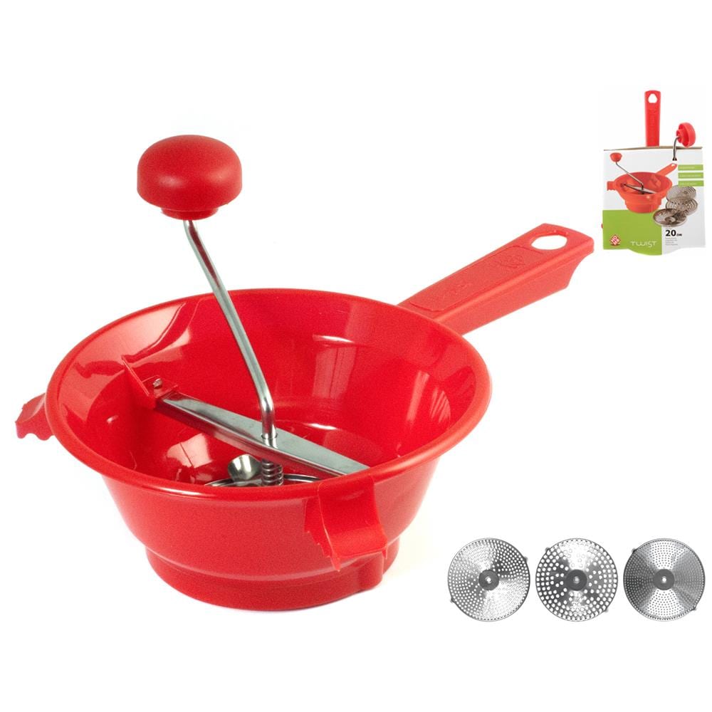 Passaverdura 3 Dischi Diametro 20 cm Rosso - Foto 1