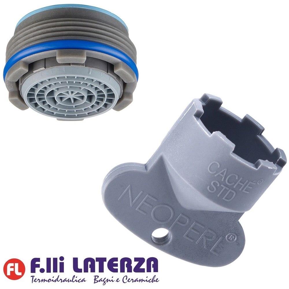 Kit Aeratore Filtro Rompigetto Cache Cascade Slc Std / m 24 X 1 Con Chiave - Foto 1