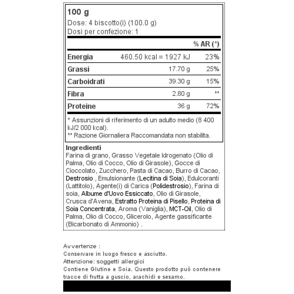 Biscotti Proteici Max - ® - Barrette Per Il Recupero - Cioccolato Fondente - Foto 2