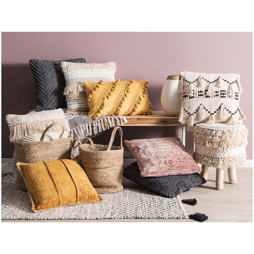 Set Di 2 Cuscini Decorativi Beige 45 X 45 Cm Vayali - Foto 2