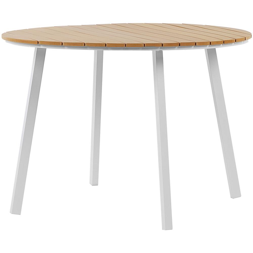 Tavolo Da Pranzo Da Giardino Marrone Rotondo Ø 105 Cm Cavoli - Foto 1