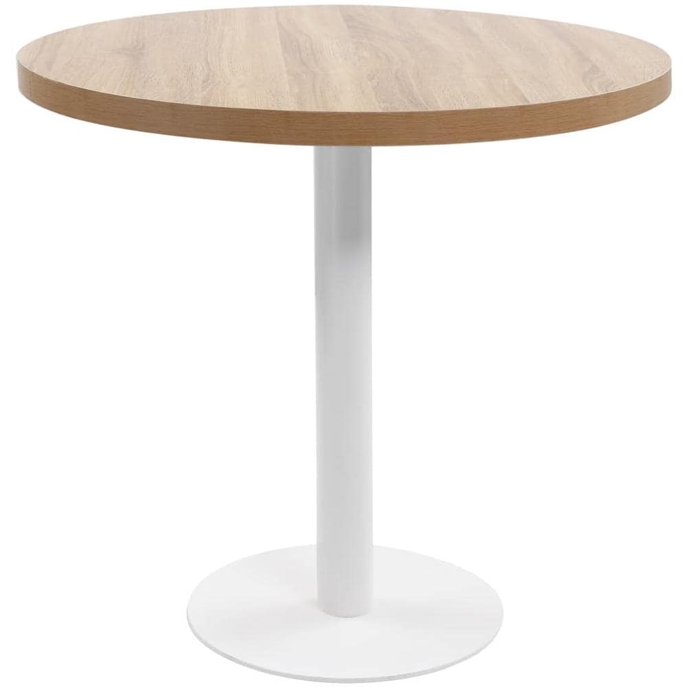 Tavolo Da Bistrot Marrone Chiaro 80 Cm In Mdf - Foto 1