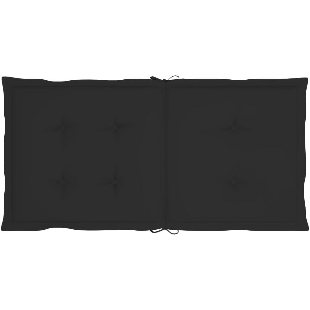 Cuscini Per Sedie Da Giardino 6 Pz Neri 100x50x4 Cm - Foto 2