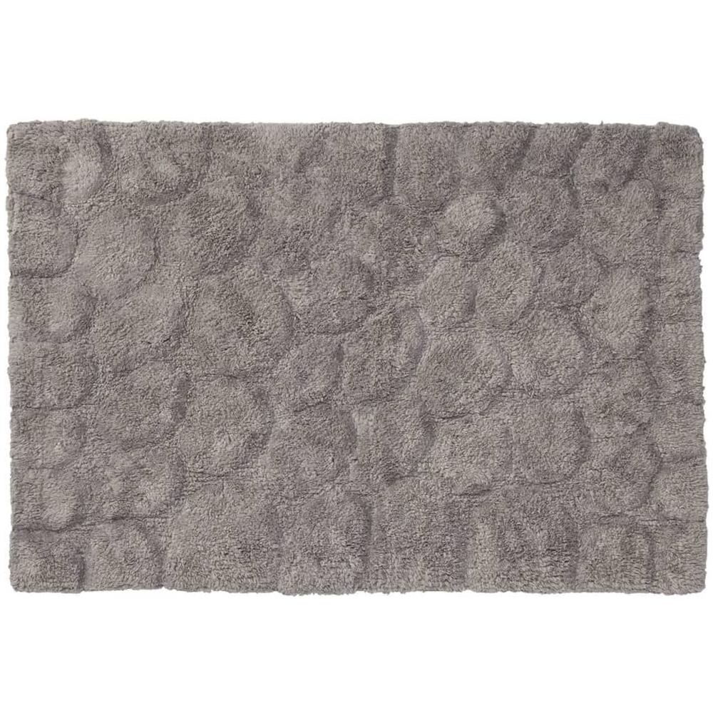 Tappetino da Bagno Pebbles in Cotone 60x90 cm Grigio - Foto 1