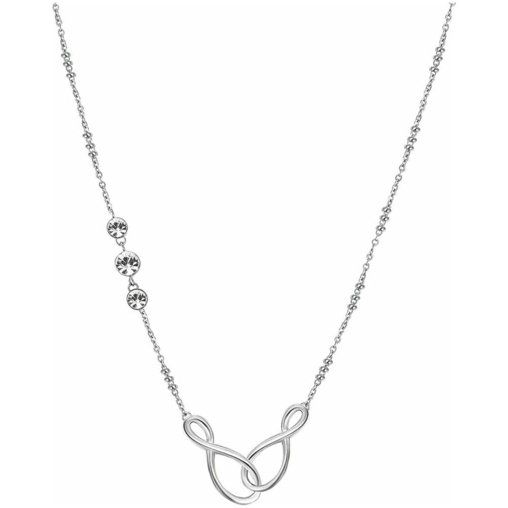 Collana Ribbon Donna In Acciaio E Cristalli Bbn09 - Foto 1