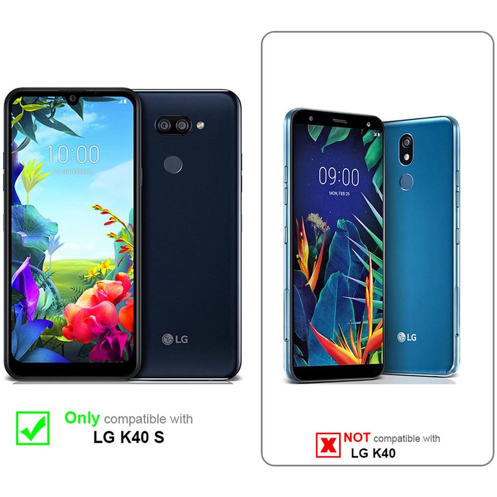 Cadorabo Custodia Compatibile Con Lg K40s In Grigio Chiaro Marrone - Coperchio Protettiva Con Chiusura Magnetica, Funzione Stand E Tasca Per Le Carte - Foto 2