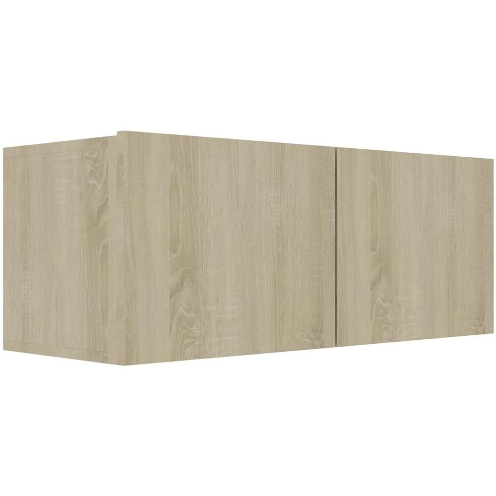 Set di Mobili Porta TV 4 pz Rovere Sonoma in Legno Multistrato - Foto 2