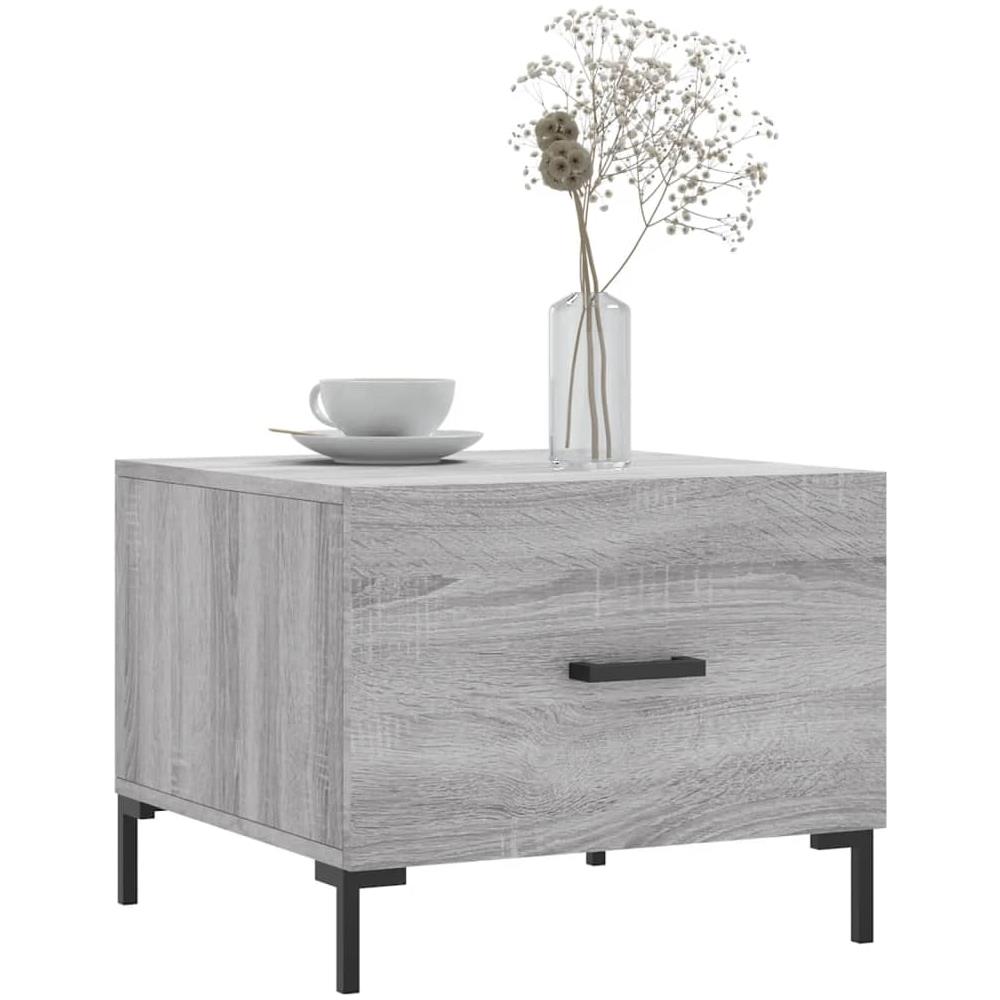 Tavolini Salotto 2pz Grigio Sonoma 50x50x40cm Legno Multistrato - Foto 3