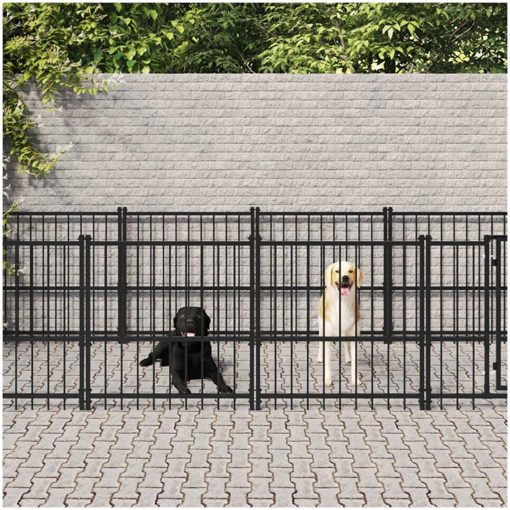 Gabbia Per Cani Da Esterno In Acciaio 18,77 M - Foto 1