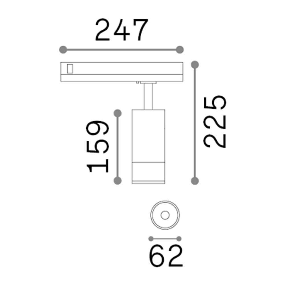 Proiettore Cilindrico Dali Eos Alluminio-plastiche Bianco Led 15w 3000k - Foto 2