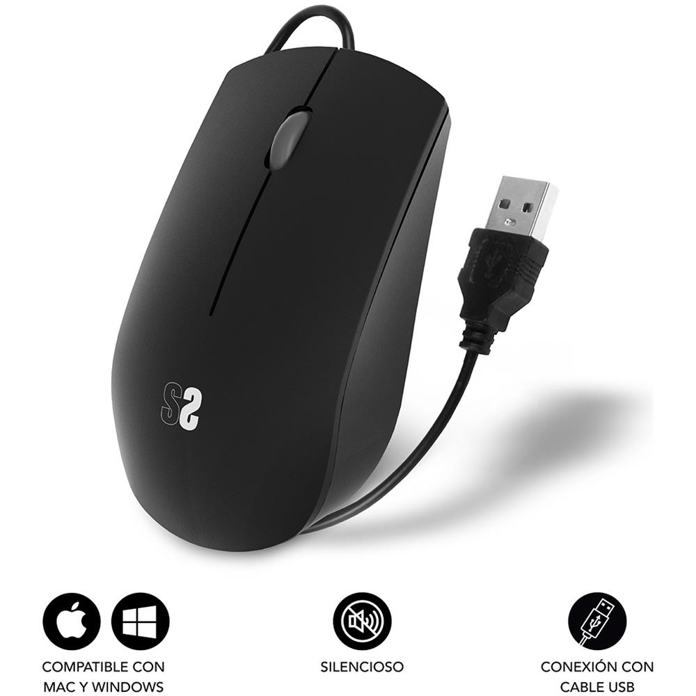 SILENT BUSINESS MOUSE USB 1200 DPI SUBMO-B2BS001 - Foto 2