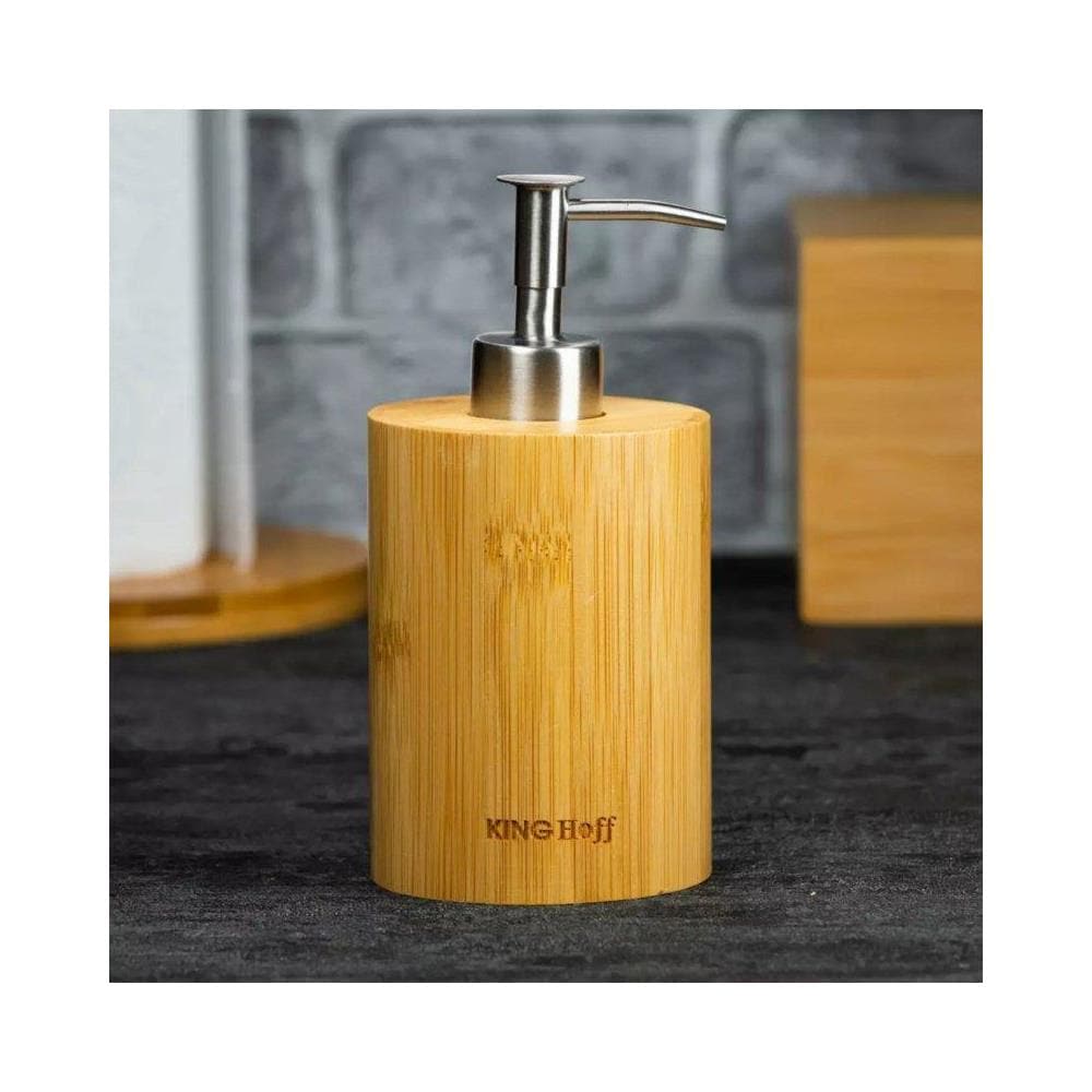 KH-1691 Distributore di sapone ecologico in bambù - Foto 2