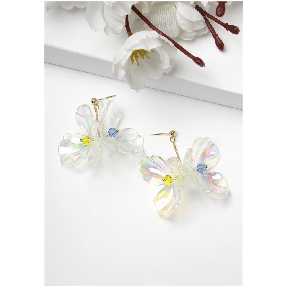 Orecchini Floreali Bianchi - Foto 2