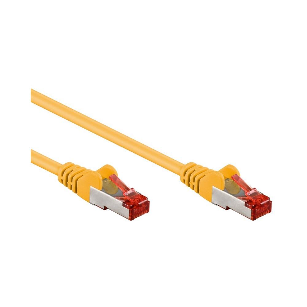 ICOC CCA6F-005-YE - Cavo di rete Patch in CCA Schermato Cat. 6 Giallo F / UTP 0,5 m Bulk - Foto 2