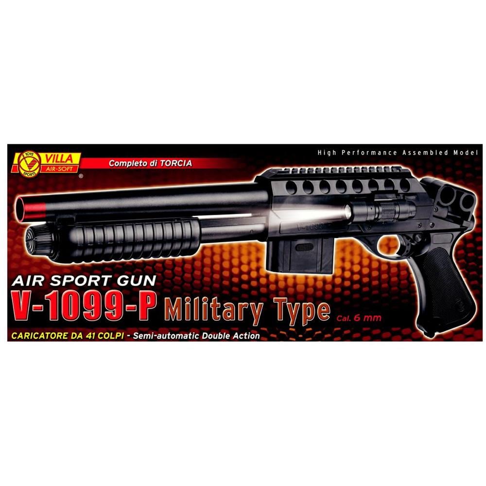 Pistola Aria Compressa 1099P Military Type con Torcia calibro 6mm. 1099MT - Foto 2