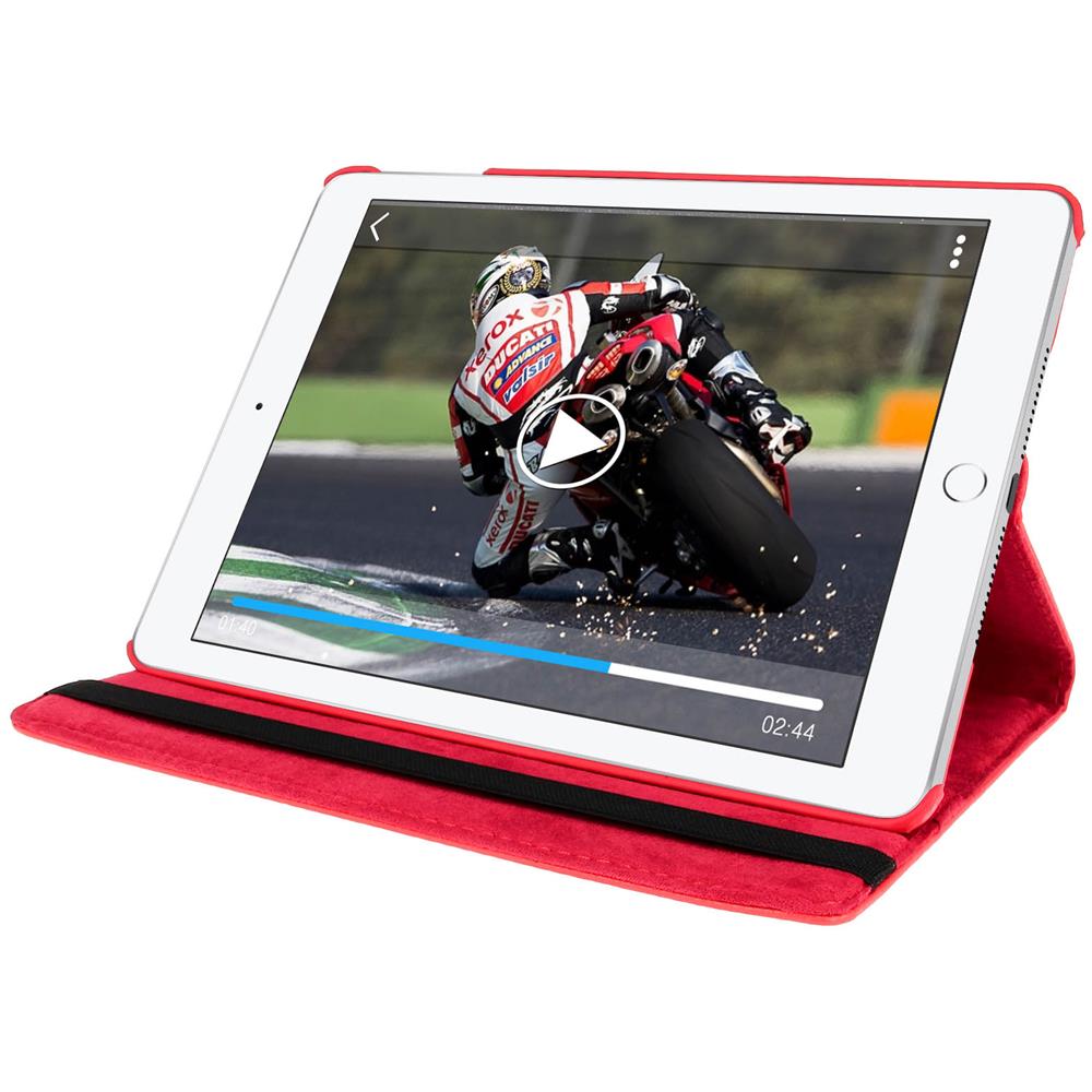 Custodia Stand Girevole 360° Per Apple Ipad 9.7 2017 - Rossa - Foto 2