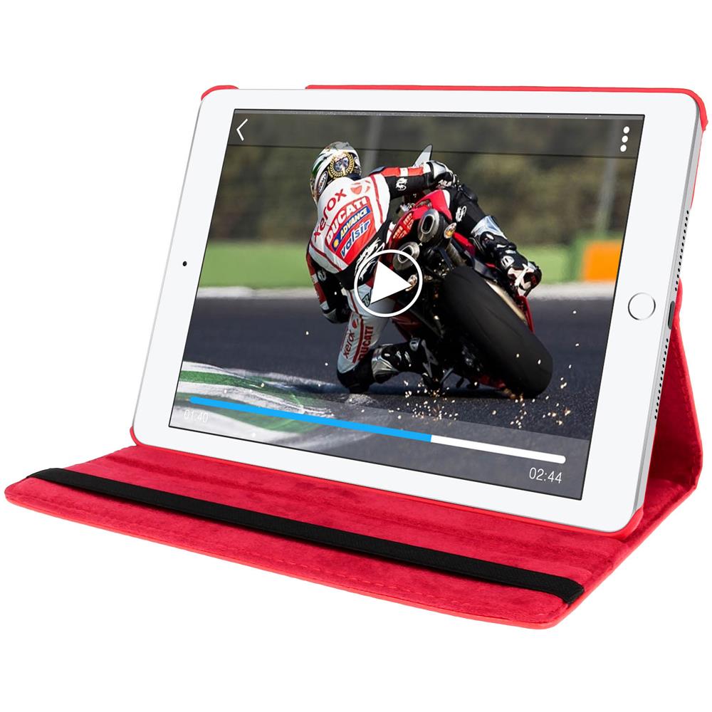 Custodia Stand Girevole 360° Per Apple Ipad 9.7 2017 - Rossa - Foto 5