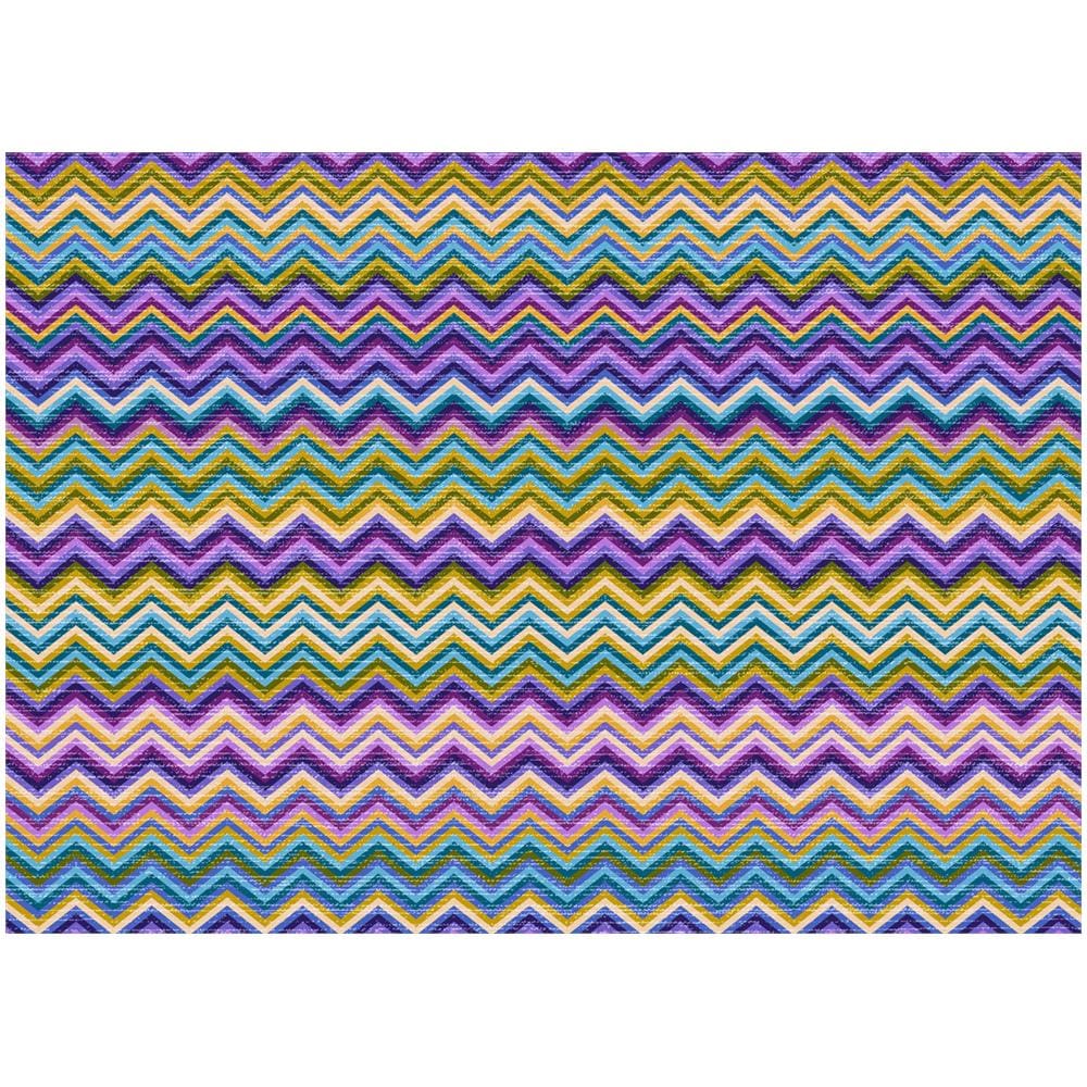 Copriletto Tessuto Piquet Primavera Estate In 100% Cotone Disegno Baia Matrimoniale Lilla - Foto 2