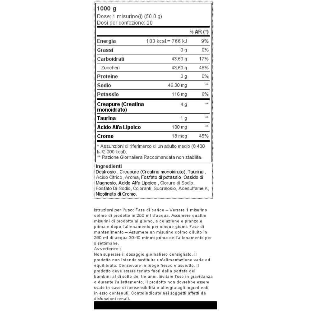 Creatine Power Mix 1000g - Goldnutrition - Creatine - Mixed Formulas - Mango / arancia - Foto 2