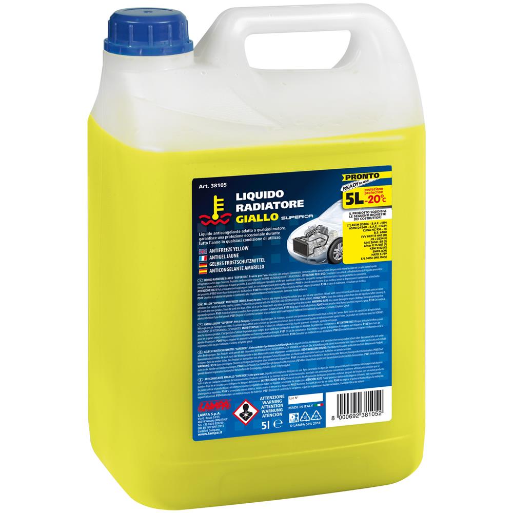 Superior-giallo, Liquido Antigelo Radiatore (-20 c) - 5 L - Foto 1