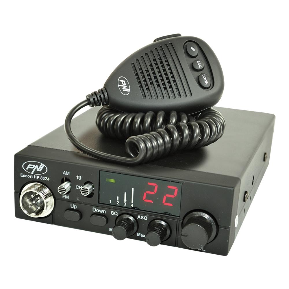 Kit Radio Cb Escort Hp 8024 Asq 12v-24v + Antenna Cb S75 Con Base Magnetica 145mm - Foto 2