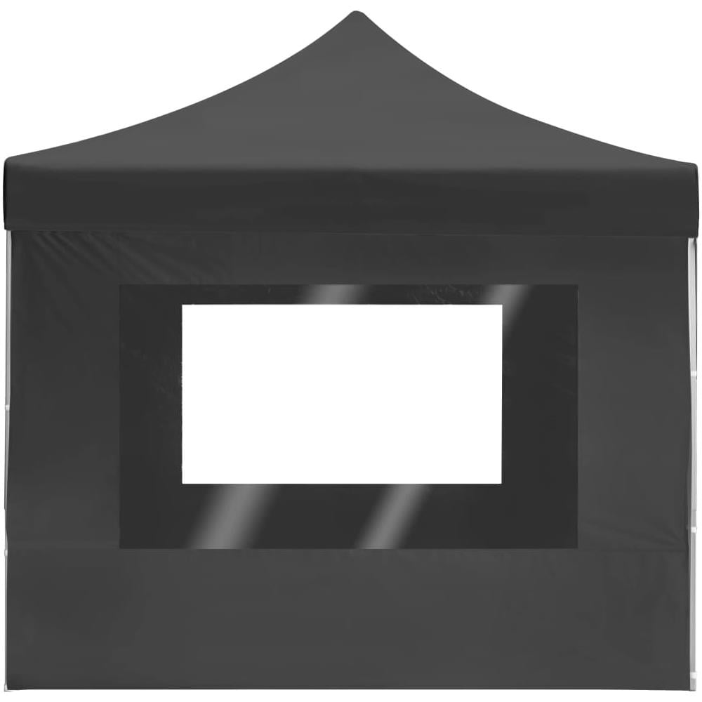 Gazebo Pieghevole con Pareti in Alluminio 4,5x3m Antracite - Foto 14