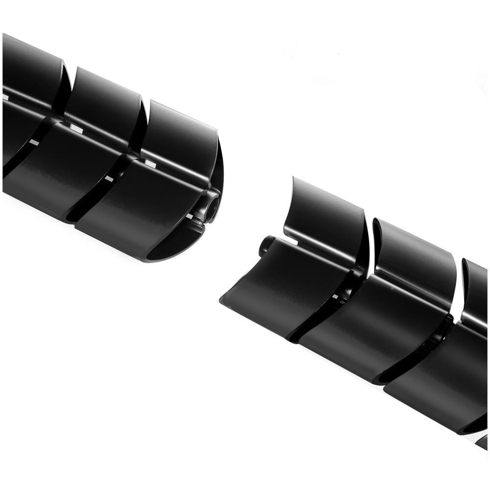 Copricavi Avvolgicavi A Spirale Mc-768 B Nero - Foto 3