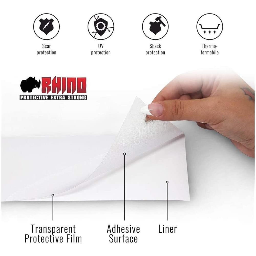 Nastro Pellicola Adesiva Trasparente Rhino Per Protezione Telaio Bicicletta, 8 X 300 Cm - Foto 4