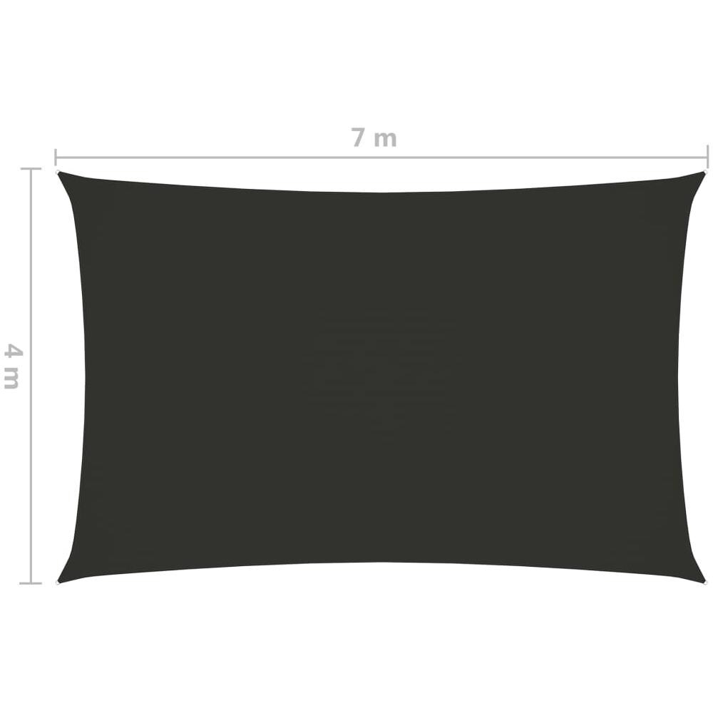 Parasole a Vela Oxford Rettangolare 4x7 m Antracite - Foto 6