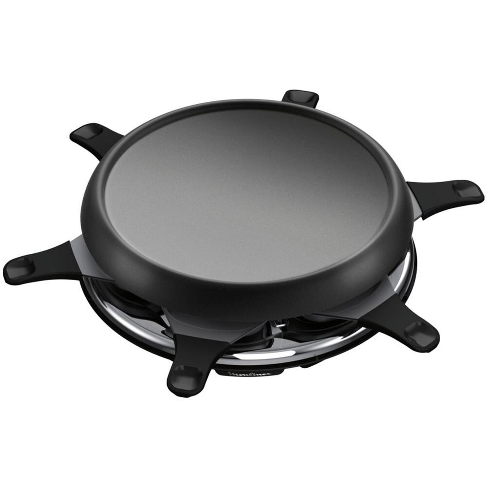 Re151812 Macchina Per Raclette Multifunzione Plancha E Crepe 6 Persone Nero - Foto 2