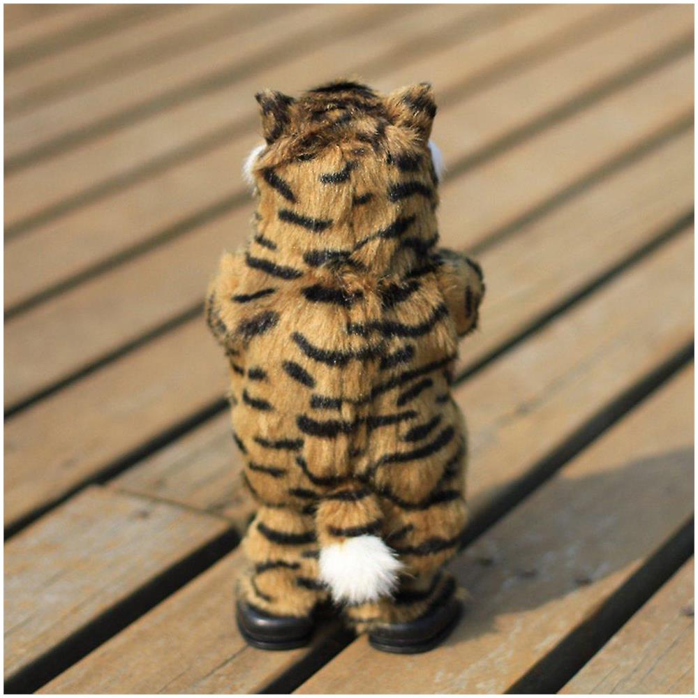 Simpatico Gatto Elettrico di Simulazione Gatto Carino di Simulazione Elettrico Gatto Giallo Che Canta e Balla Regalo di Bambola di Gatto Regalo di Giocattoli interattivi per Bambini 