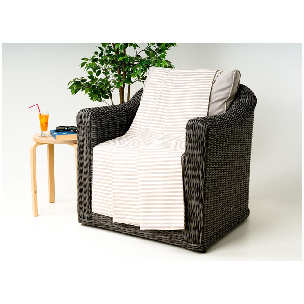 Telo Arredo Granfoulard Copritutto Cotone Made Italy Vari Disegni Arredatutto Copriletto Multiuso 2 Piazze Bastoncino Beige - Foto 1