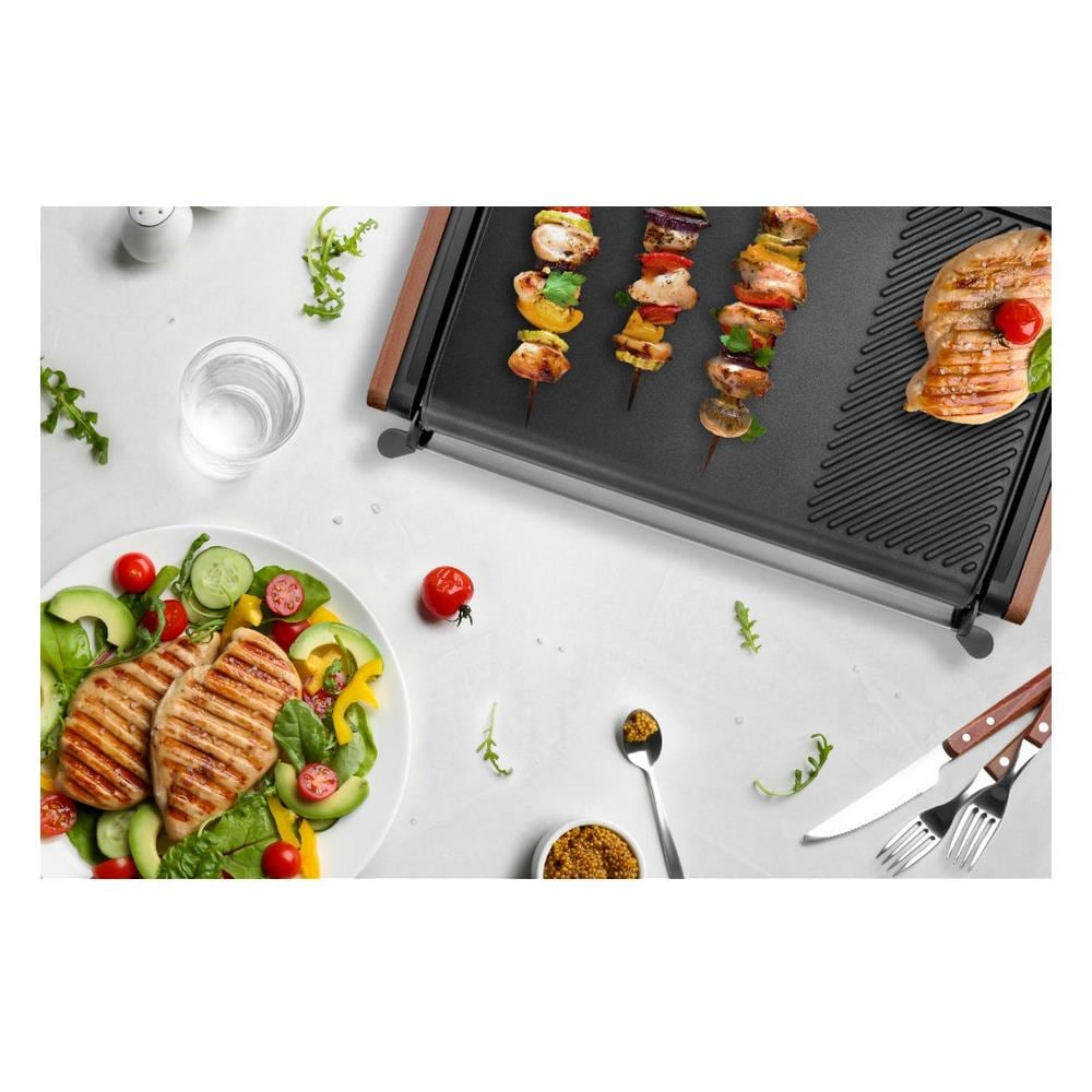 Griglia Elettrica Plancha 2000w 43x28cm - 229011 - Foto 5